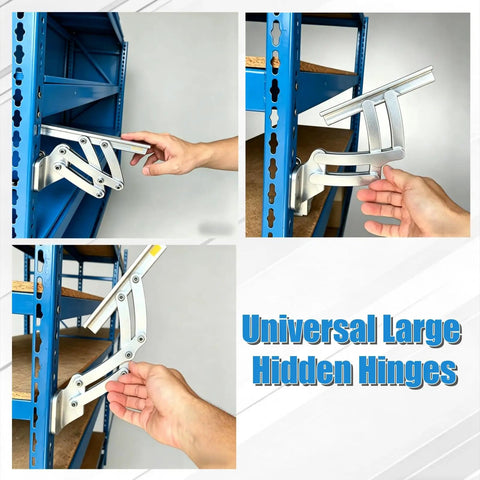 Universal Large Hidden Hinges For Deck Lids Rumble Seat Trunk Lids Car Hoods And Truck Bed Tonneau Covers No Internal Spring Pair Built Tough