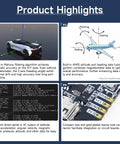 Versatile 9 Axis IMU Module With Accelerometer Gyroscope Magnetometer And Digital Motion Processor For AHRS Pitch Roll And Yaw Angles, The Go To Choice For Drones Robots And Balancing Vehicles, product highlights panel