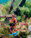 Awesome Three Piece Mini Diver Set For Aquarium Decor Realistic Scuba Diver Figurines Lightweight Floating Ornaments For Fish Tanks