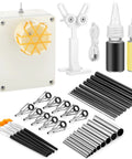 All In One Fishing Rod Repair Kit With Stepless, Speed Adjustable Wrapping Winder And Forward Reverse Rotation, tools displayed