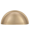 Golden Champagne Cabinet Cup Pulls Set Of 10 With 3 Inch Center To Center Spacing And About 3.44 Inch Overall Length Classic Traditional Style