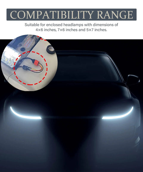 Beefy Heavy Duty Ceramic H4 9003 HB2 Wiring Harness Plug 2 Pack Headlight Sockets for Cars Trucks Boats and Fog Lights display