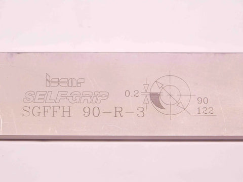 Self Grip Double Ended Right Hand Indexable Cutoff Blade For CNC Machining Carbide Insert High Precision Durable Tool Model BR9225AC5 Beefy For Tough Parting And Finishing Cuts In Hard Metals, SGFFH 90-R-3 marking