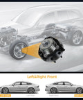Front 4WD Wheel Bearing and Hub Assembly for 2000-2002 Ford Excursion and 1999-2004 Ford F-250 Super Duty and F-350 with ABS diagram