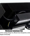 Thickened aluminum fins of One Hundred Fifty Watt Led Tunnel Light Waterproof Outdoor Flood Lamp ensuring efficient heat dissipation.