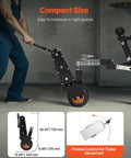 Heavy Duty Trailer Dolly With 1000 Lb Tongue Weight Support Swappable 2 And Two Fifteenths Inch Hitch Balls Pneumatic Tires in compact size.