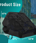 Go Kart Cover Universal Fit For 2 Seater Go Karts 67 X 45 X 4 Inches Weatherproof Waterproof Windproof Outdoor Storage