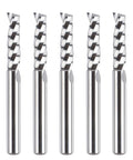 SpeTool 5-pack O-flute carbide end mills, 1/4-inch shank, upcut router bits for CNC milling
