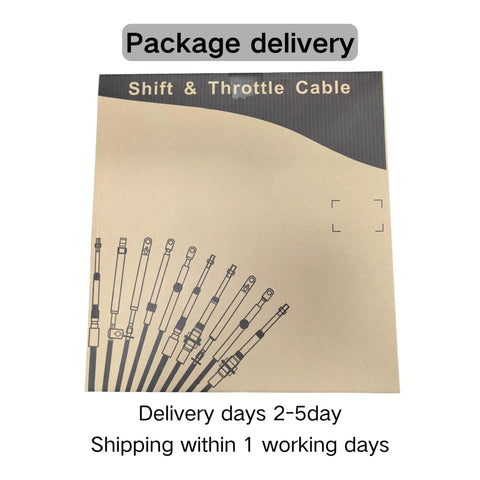 Mercury Outboard Remote Control Throttle And Shift Cable Kit Gen I 33C 13 Foot Stainless Steel box packaging displayed