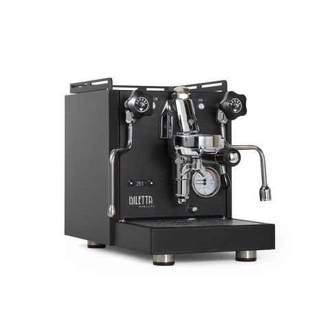 Pro Grade Home Espresso Machine With E61 Group PID Temperature Control Shot Timer Programmable Preinfusion Handmade In Italy Black Finish