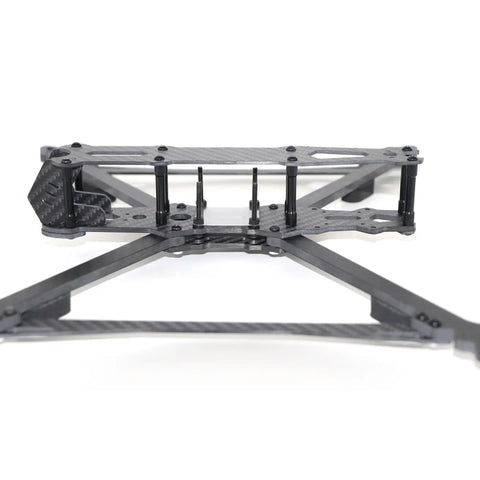 V2 8 Inch FPV Racing Drone Frame 367mm 3K Full Carbon Fiber With 6mm Arms close-up angled view