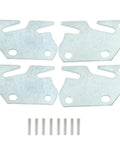 Premium 4 Piece Wood Bed Rail Hook Plates With Rust Proof Zinc Alloy Finish heavy duty brackets and pins for bed frame assembly.