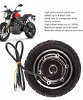 10 Inch Wheel Hub Motor Assembly delivering badass torque 36V to 60V, featuring wiring for high power upgrades.