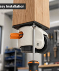 Heavy Duty Leveling Casters Set Of Four 2200 Lb Capacity Industrial Floor Levelers With Ratchet Handle for easy installation