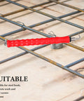 Housoutil 2Pcs Steel Rebar Wire Twisting Hook For Concrete And Fence Work semi-automatic bender tool on rebar grid