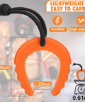 Bulletproof First Responder Door Stops 4 Piece Kit Emergency Police Kick Jammers Anti Slam Wedges lightweight orange rubber wedge