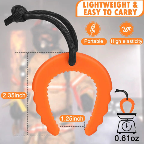 Bulletproof First Responder Door Stops 4 Piece Kit Emergency Police Kick Jammers Anti Slam Wedges lightweight orange rubber wedge