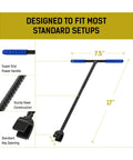 Diagram of 17 Inch Water Meter Key With Reinforced Steel T Handle And 4 Way Spigot Selector Pro Grade Garden And Plumbing Tool