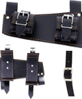 Adjustable Katana Sword Belt Holder With Dual Buckles Dope PU Leather Samurai Frog Holster For Medieval Pirate And Anime Cosplay