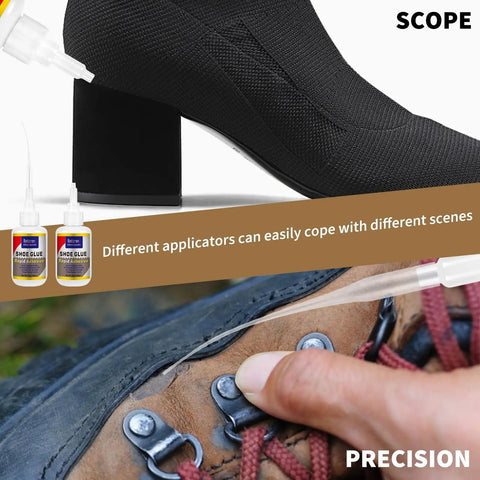 Application of Fast Drying Clear Shoe Glue For Sole Repair, Waterproof And Heat Resistant Strong Adhesive For Boots Sneakers High Heels