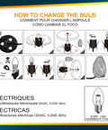 Diagram showing how to change the bulb in Crystal Salt Lamp Night Light 2 Pack With Hand Curved Bases And Neem Wood Stand 5 To 7 Pounds Each ETL Certified Patented Touch Dimmer Creates Calm Ambience Great Gift For Home Decor And Serenity.