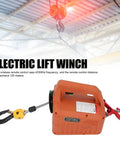 Heavy Duty Electric Hoist Winch 660 LB Capacity With 1500W Motor For Garage Use, 25 Foot Lift Height And Fast Speed Plus Us Plug Power with remote control.