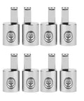 Heavy Duty 1/0 Gauge To 4 Gauge Power Wire Reducer For Car Audio Amps, 6061 aluminum nickel-plated terminals, 8-pack