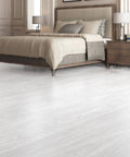 Bedroom with Peel And Stick Vinyl Wood Floor Tiles 54 Sq Ft White Washed Plank 36 Pack Rigid Core Self Adhesive Flooring