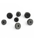 Front view of 7 Piece Double Flare Tool Adapters For Brake Lines 3 Sixteenths To 5 Eighths Inch made of bearing steel