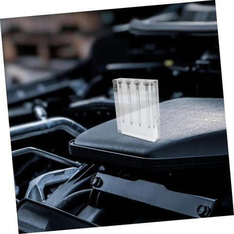 Transmission Oil Viscosity Testing Stand For Auto Maintenance Engine Oil Tester Acrylic Comparator Durable Tool For Precise Viscosity Readings Ideal For Auto Shops And DIY Garages on engine bay cover