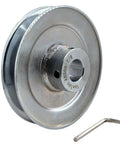 Heavy Duty Built Tough 5 Inch V Belt Pulley With Seven Eighths Inch Bore One Groove For A B 5L 4L V Belts Carbon Steel Motor Pulley