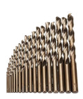 Heavy Duty 19 Piece HSS M35 Cobalt Twist Drill Bit Set For Metal And Aluminum Drilling With Straight Shank Deep Hole Machinist Tools Kit, set view
