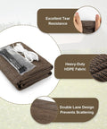 6x8 Ft Sun Shade Cloth With 95 Percent UV Protection HDPE Material Outdoor Shade Tarp With Grommets, texture view