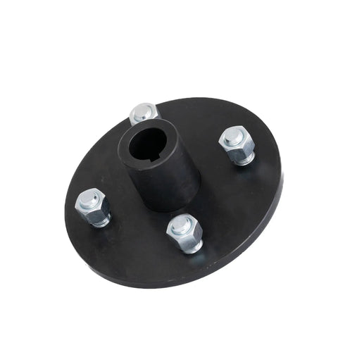 Badass Rear Wheel Hub With One Inch Bore And Quarter Keyway For Go Kart Atv Quad Trike Steel Construction Lug Nuts Included angle view
