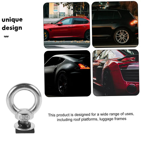 Heavy Duty High Strength T Type Hanging Ring Screw For Roof Rack Accessories Quick Release Bolt, 304 stainless eye bolt