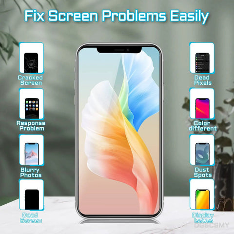 iPhone 11 Pro OLED Screen Replacement 5.8 Inch Full Assembly Digitizer Kit With Front Speaker Proximity Sensor 3D Touch Display Repair