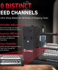 Automatic Wire Stripping Machine For Scrap Wire 0.06 To 1.5 Inch Range 370W Motor 11 Channel 10 Blade System features.