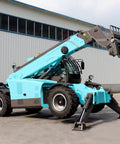 Badass Heavy Duty Telehandler Forklift With Extended Reach Boom And 4WD Telescopic Loader for pallet handling in construction site.