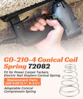 Conical Spring Replacement Coil For GO 210 Series Electric Carpet Stapler GO 210 4 Tacker Built To Last Heavy Duty Design