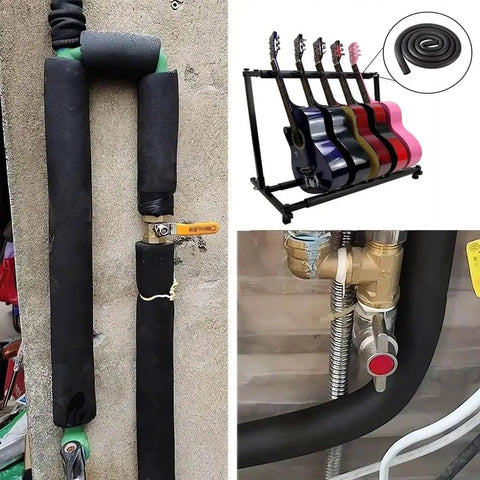 High Temperature Pipe Insulation Foam Tubing For Steam And Water Lines Do It All Foam Tube with visible applications shown