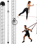 Savage Resistance Band Wall Mount Anchor Rig For Home Gym Flex Zero Clutter Aircraft Aluminum And Stainless Steel Track with a smooth glide lock.