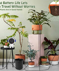 Solar Powered Drip Irrigation System For Indoor And Outdoor Gardens Auto Watering For 15 Potted Plants setup indoors with plants