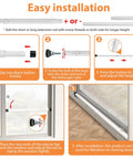 Installation guide for Extendable Window And Sliding Door Security Bar Adjustable From 18 To 51 Inches Inside White Interior Safety Bar For Windows And Doors Dual Use Security Rod Easy Install And Versatile Home Protection Kid Safe Pet Friendly