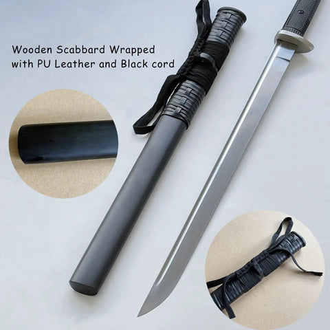 34 Inch Handmade Full Tang High Carbon Steel Samurai Katana With Scabbard For Practice, Collection, Outdoor Use And Display