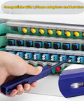 Zenithra fiber optic cleaner pen, blue 5-piece set, compatible with 1.25mm LC/MU FTTH ferrules.