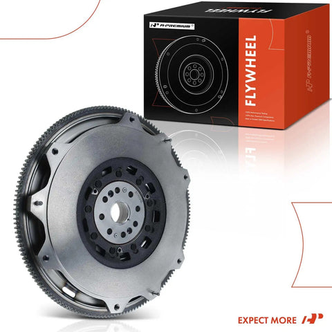 High Grade Dual Mass Flywheel Replacement Fits Ford Mustang 2011 To 2014 With 37 Liter V6 Motor displayed with box.