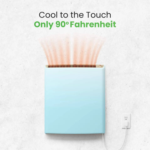 Plug In Wall Panel Heater For Indoor Use Delivers Energy Efficient Low Wattage Comfort With Round The Clock Safety Sensor