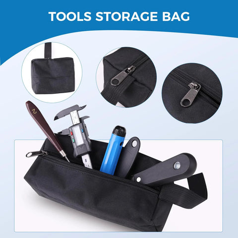 Sovol 3D printer tools kit in black zippered storage bag with digital caliper, knife, deburring tool and pliers