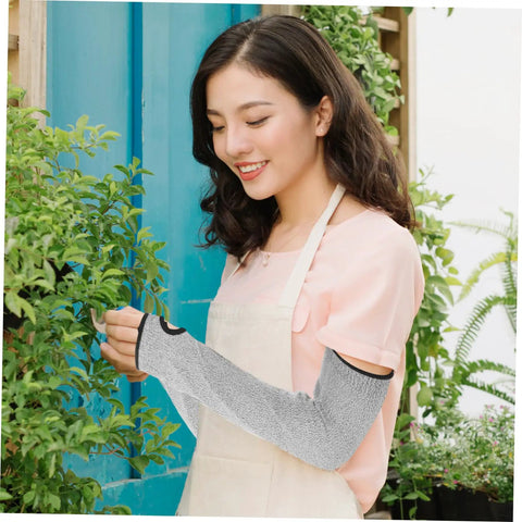 Dual Pack Lightweight Cut Resistant Arm Sleeves For Welding Gardening And Mechanic Jobs Featuring Comfy Stretch Knit And Snug Fit Tough As Nails Armor For Active Daily Grind