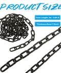 Heavy Duty Black Chain One Third Inch Thick Ten Feet Long Perfect For Hanging Porch Swing Fence And Security Locks
